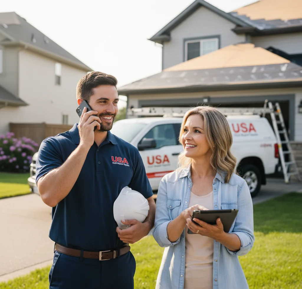 USA Roof Repair Experts customer support in Ballico
